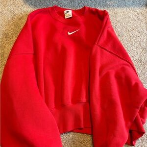 Nike oversized crop sweatshirt